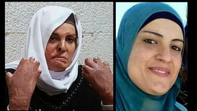 Parmi les blessées : Israa Jabis, laissée sans soins par les services pénitentiaires du régime d'occupation, alors qu'elle souffre de terribles brûlures sur tout le corps provoquées par son arrestation