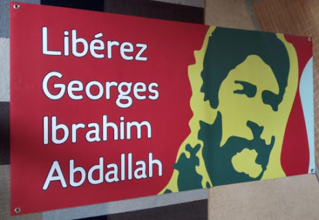Calicot de l'Appel belge pour la libération de Georges Abdallah
