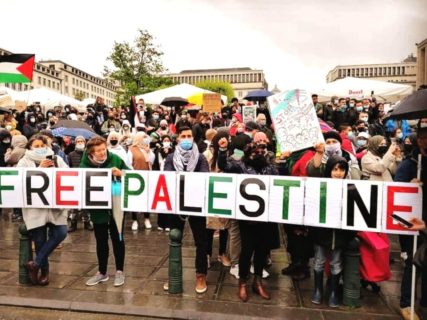 Rassemblement le 15 mai 2021 Bruxelles. Photo : Plate-forme Charleroi-Palestine