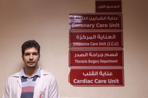 Mustafa Abu Foudah travaillait à l’unité des soins intensifs de l’hôpital al-Shifa, au moment de l’attaque israélienne. (Photo : Jamileh Tawfiq)