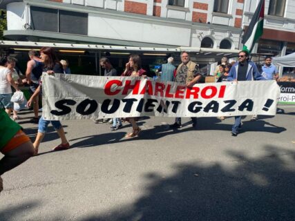 Action Palestine sur le marché de Charleroi