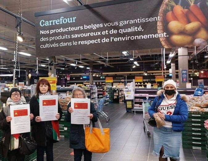 Boycott Carrefour à Gosselies