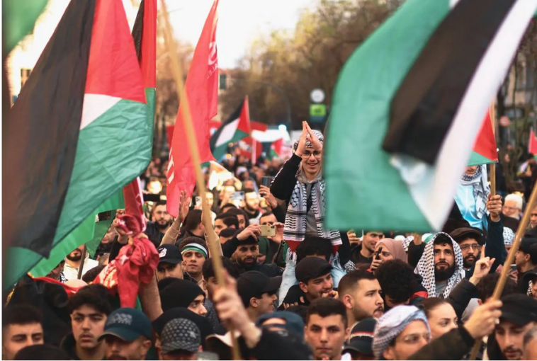 Manifestation du 8 avril 2023 de la communauté palestinienne à Berlin