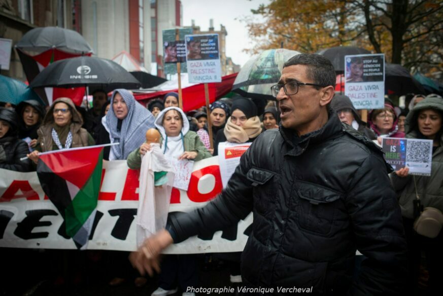 Marche combative à Charleroi : Stop au génocide du peuple palestinien !