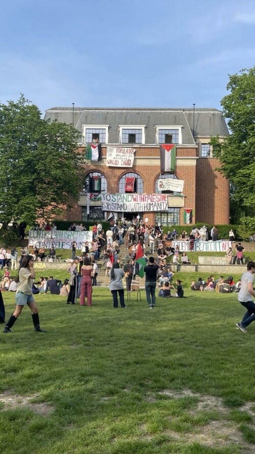 L’ULB fait expulser les occupant·es du bâtiment Walid Daqqah : Répression et violence au service de la complicité avec le génocide en Palestine ! Photo : le bâtiment Walid Daqqah