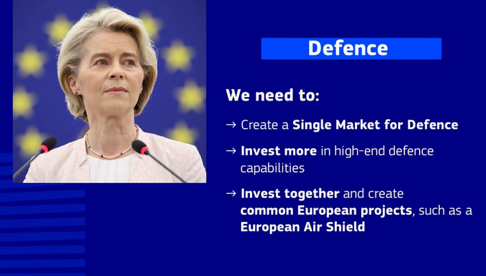 L'un des premiers projets que von der Leyen entend favoriser n'est autre qu'un « bouclier aérien européen ».