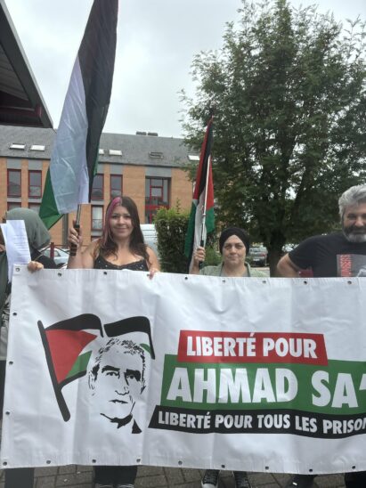 3 août 2024 : Mobilisation pour Gaza et les prisonnier.e.s palestinien.ne.s à Chatelineau