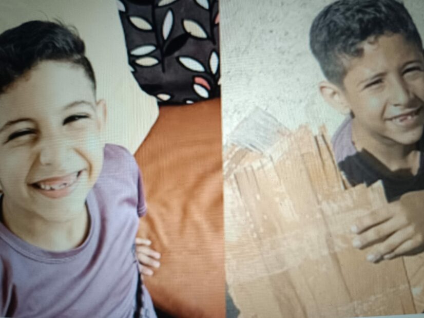 Enfant à Gaza ou l'apprentissage de la survie. Photo : Mon cousin Ahmed, 7 ans, commence chacune de ses journées en faisant la file pour avoir de l'eau. (Photo : Avec l'aimable autorisation de la famille)