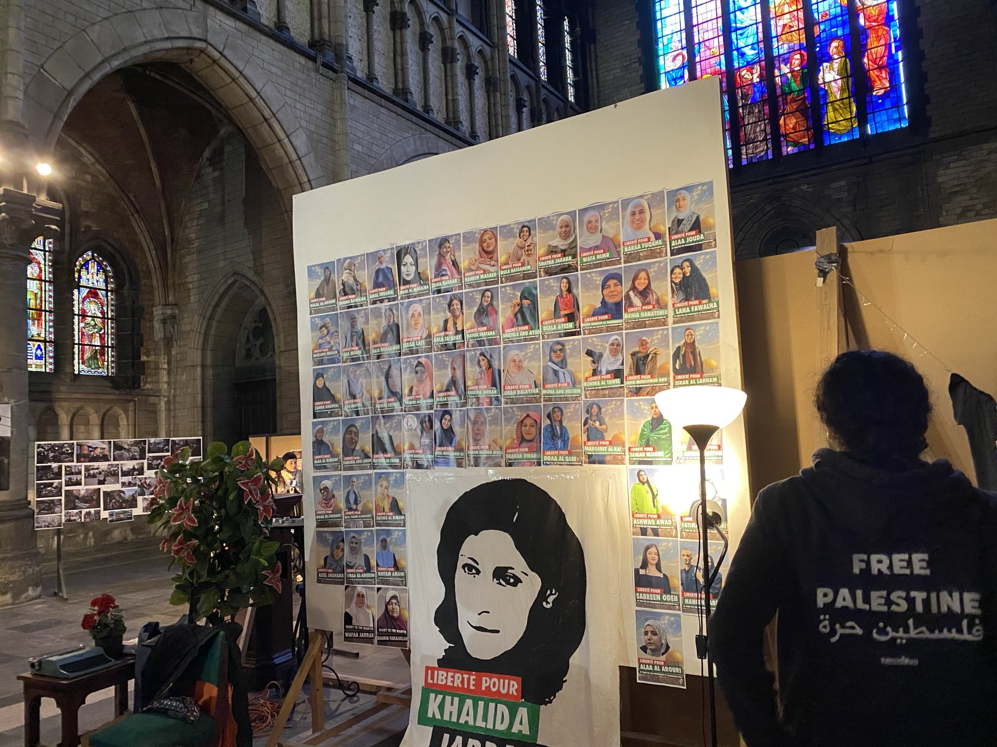 Mobilisation de la Plateforme Charleroi-Palestine pour Khalida Jarrar et Georges Abdallah