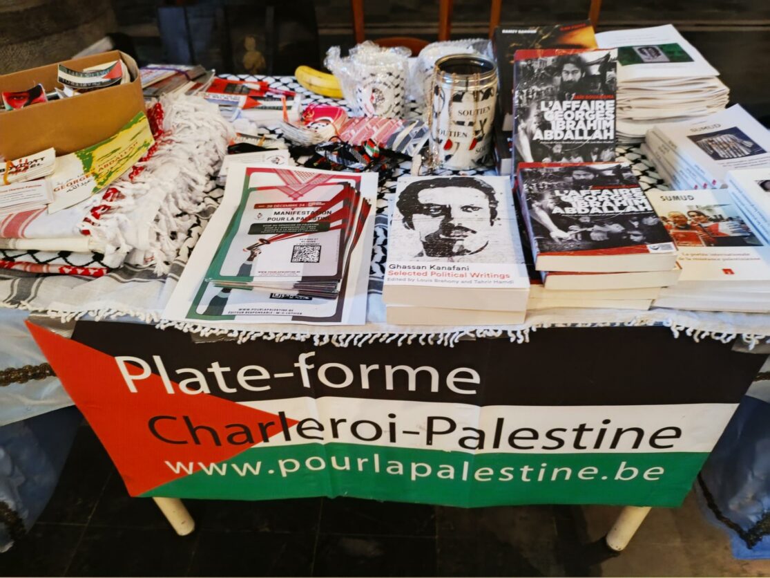 Mobilisation de la Plateforme Charleroi-Palestine pour Khalida Jarrar et Georges Abdallah