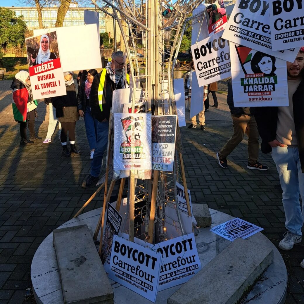 28 décembre 2024 : Manifestation réussie contre le génocide à Charleroi