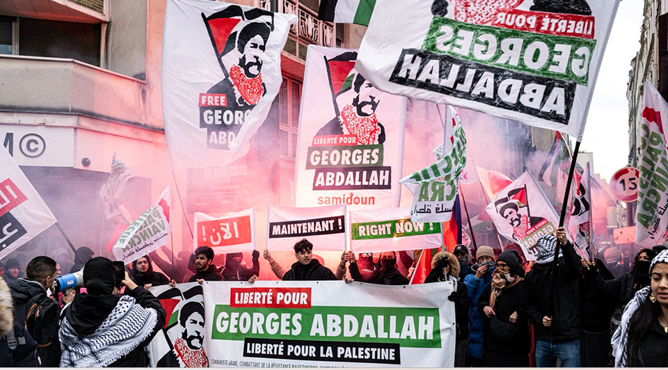 Des milliers de personnes manifestent à Paris pour la libération de Georges Abdallah