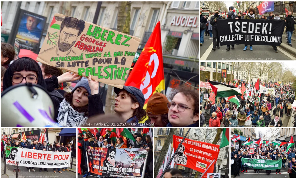 Des milliers de personnes manifestent à Paris pour la libération de Georges Abdallah