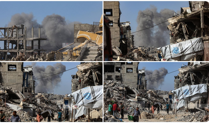 Bombardements dans le nord de Gaza