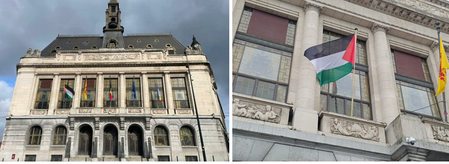 Charleroi hisse le drapeau palestinien