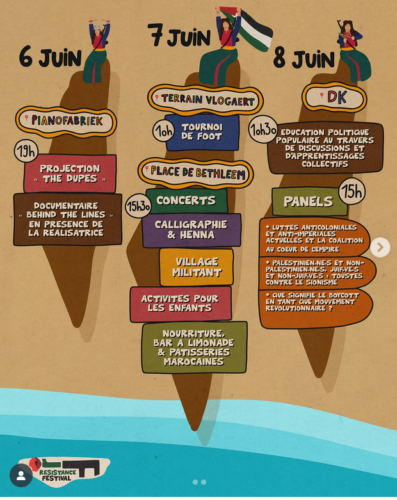 La 3e édition du Festival Résistance s’est tenue à Saint-Gilles, sur la place Bethléem.