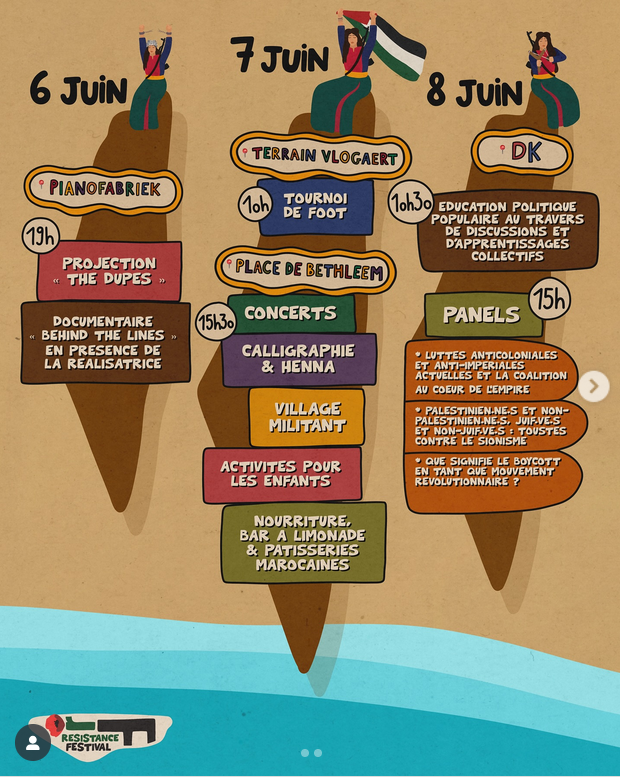 Les 6, 7 et 8 juin : le Festival Résistance à Bruxelles !