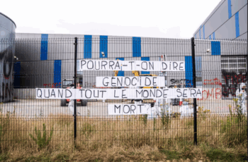 Plus d’un millier de militant·es bloquent et sabotent des entreprises qui livrent des armes à Israël