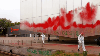 Plus d’un millier de militant·es bloquent et sabotent des entreprises qui livrent des armes à Israël
