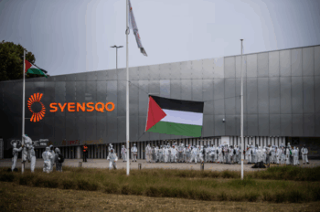 Plus d’un millier d'activistes bloquent et sabotent des entreprises qui livrent des armes à Israël