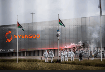 Plus d’un millier d'activistes bloquent et sabotent des entreprises qui livrent des armes à Israël