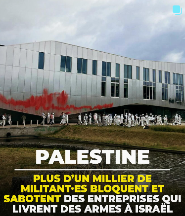 Plus d’un millier d'activistes bloquent et sabotent des entreprises qui livrent des armes à Israël