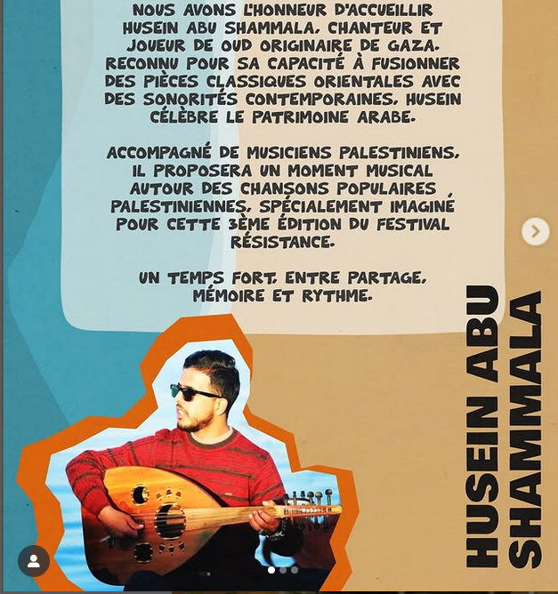 Le Festival de la Résistance, avec Husein Abu Shammala 