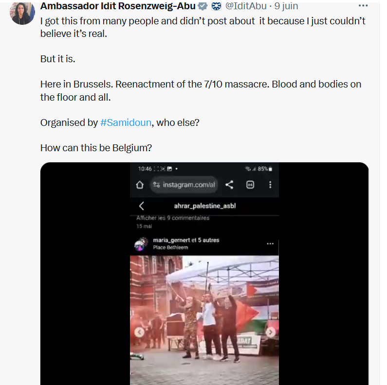 Festival Résistance : Sans aucune surprise, l'ambassadrice israélienne ment. UNE FOIS DE PLUS.