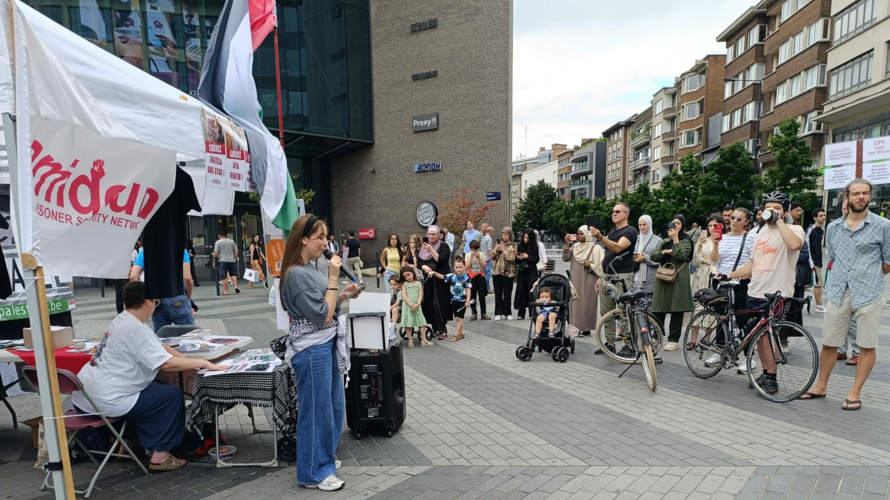 Un beau moment de solidarité et de mobilisation pour la Palestine