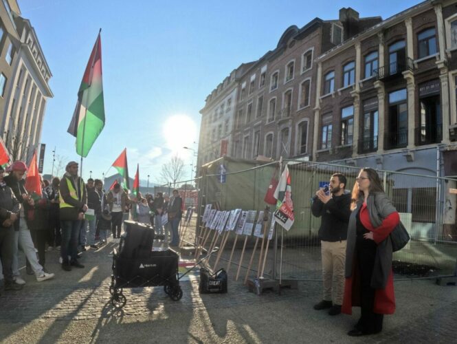 A de très nombreuses reprises, Mohammed Khatib est venu appeler au soutien à la Palestine, à son peuple et à sa résistance, lors des manifestations et rassemblements de la Plateforme Charleroi-Palestine.