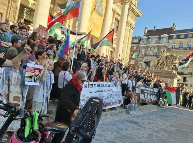 La force motrice des manifestations à Bruxelles, ce sont les réfugiés palestiniens, principalement de Gaza