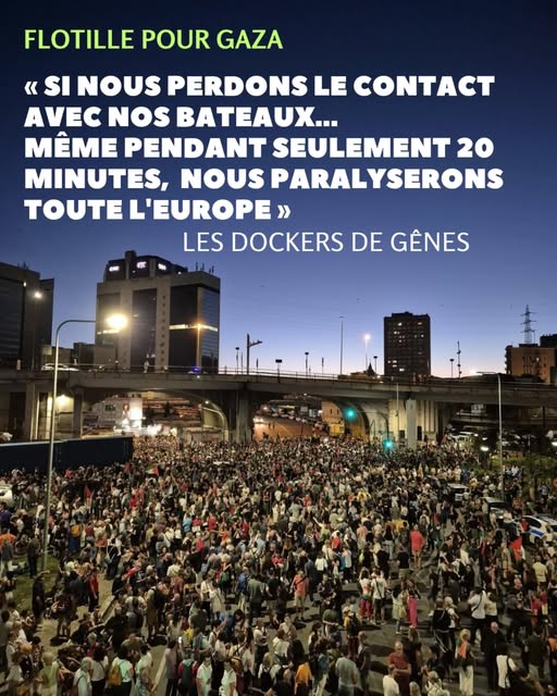 Masar Badil salue les travailleurs des ports de Gênes et d'Athènes