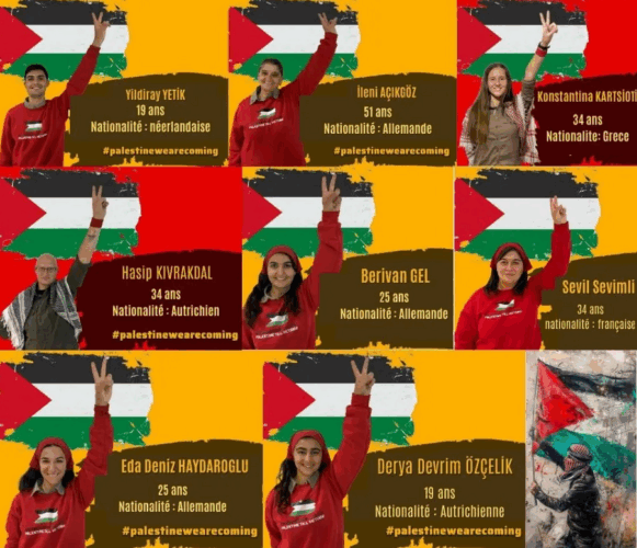 Les membres de la délégation "Until Victory"