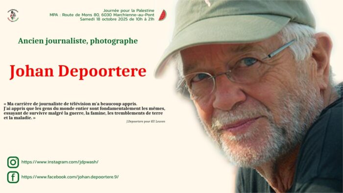 Le programme de la Journée Palestine du samedi 18 octobre à Marchienne-au-Pont