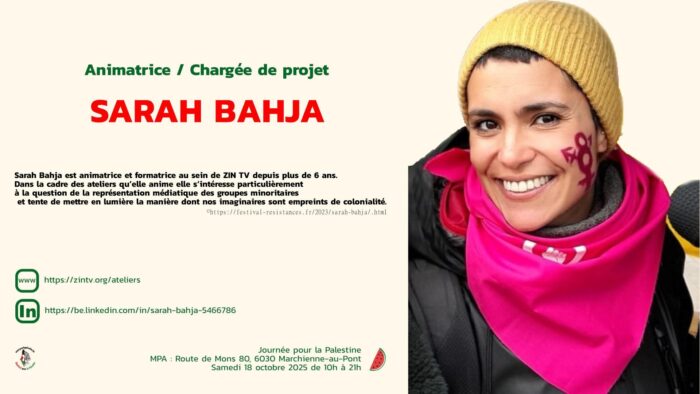 Le programme de la Journée Palestine du samedi 18 octobre à Marchienne-au-Pont