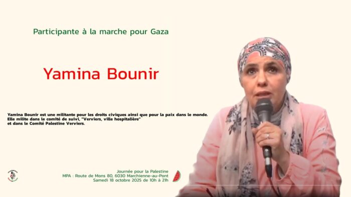 Le programme de la Journée Palestine du samedi 18 octobre à Marchienne-au-Pont