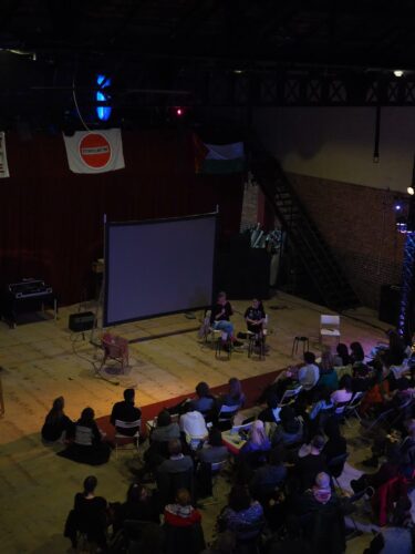 Samidoun Belgique participe à un événement collectif en vue de mettre Elbit à l'arrêt et d'affronter la répression à Bruxelles