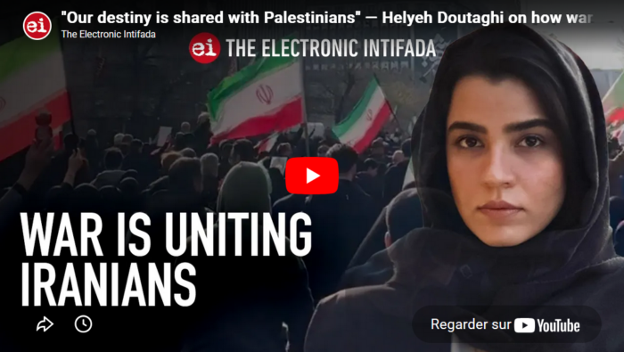 Nous partageons notre destinée avec celle des Palestiniens », dit une universitaire iranienne