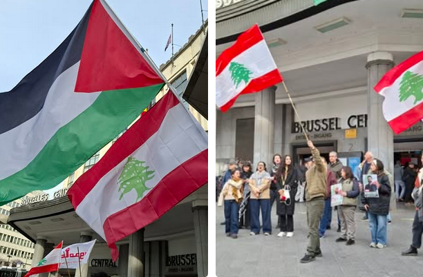 Manifestation à Bruxelles en soutien au Liban, à la Palestine et à l'Iran contre l’agression américano-sioniste