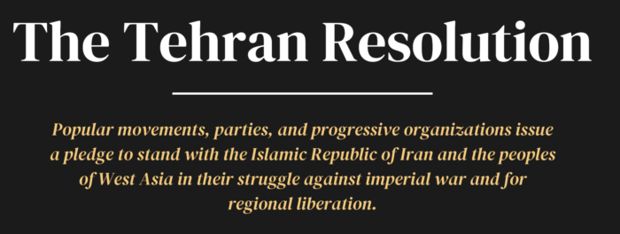 La Résolution de Téhéran