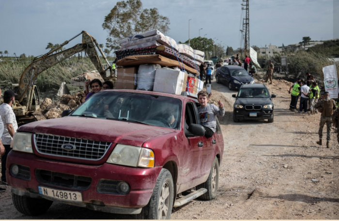Cessez-le-feu temporaire au Liban : les personnes déplacées rentrent chez eux