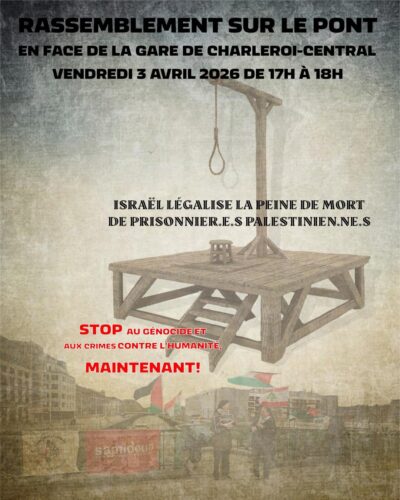 Mobilisons-nous contre la « Loi sur l'exécution des prisonniers » : ce vendredi 3 avril 