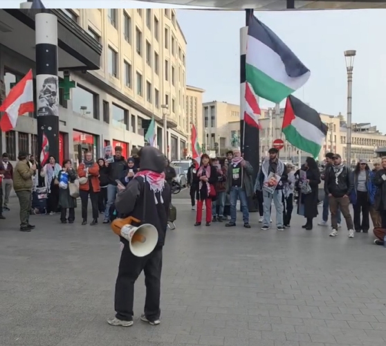 Manifestation à Bruxelles en soutien au Liban, à la Palestine et à l'Iran contre l’agression américano-sioniste